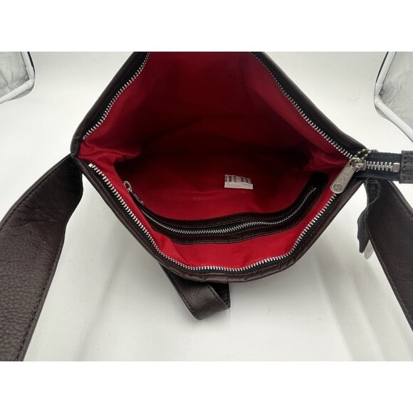 Token Waxed Sterling Shoulder Bag - Dark Brown MSRP $175.00 New With Tags - Picture 6 of 6